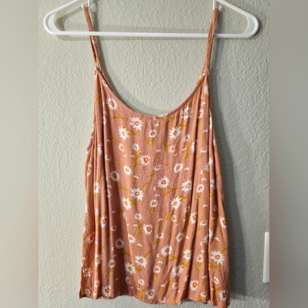 Medium Forever 21 Floral Spaghetti Strap Tank Top